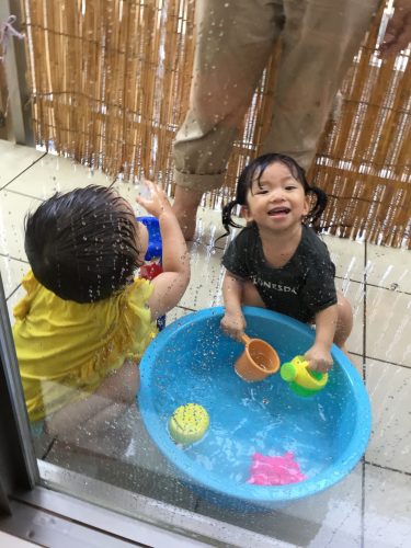 水遊び楽しいなぁ?✨