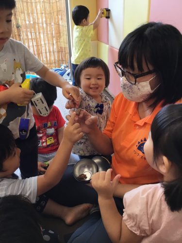 色々な物を見て?触ったよ✋