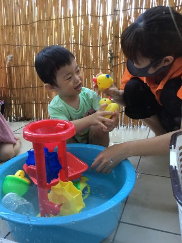 今年度最後の！！水遊び～?