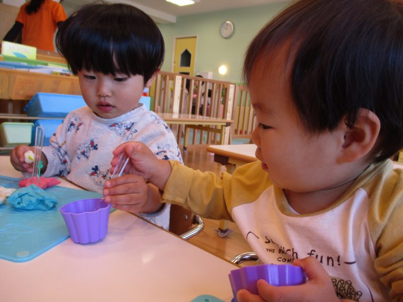 粘土で遊んだよ！！