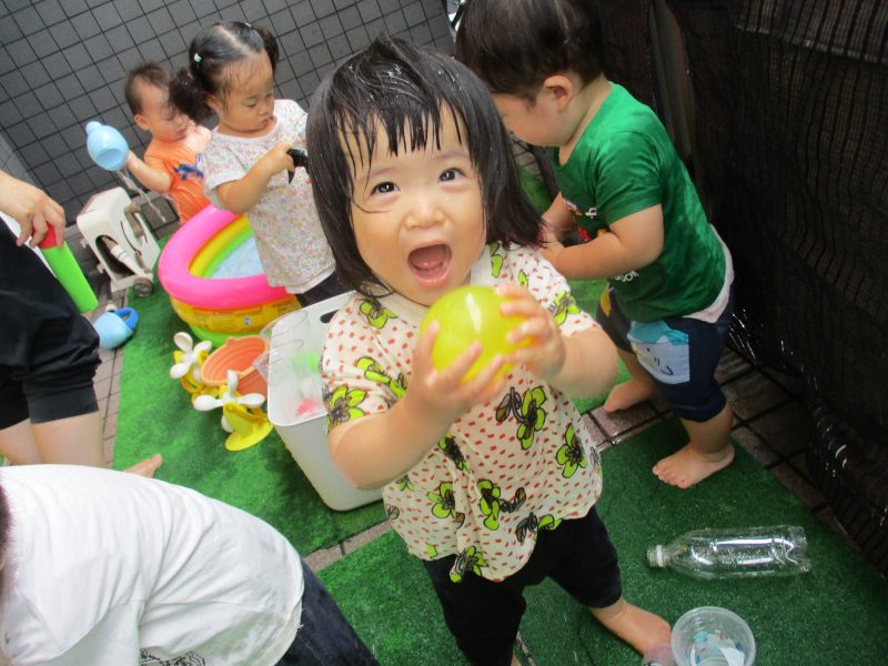 水あそび♪