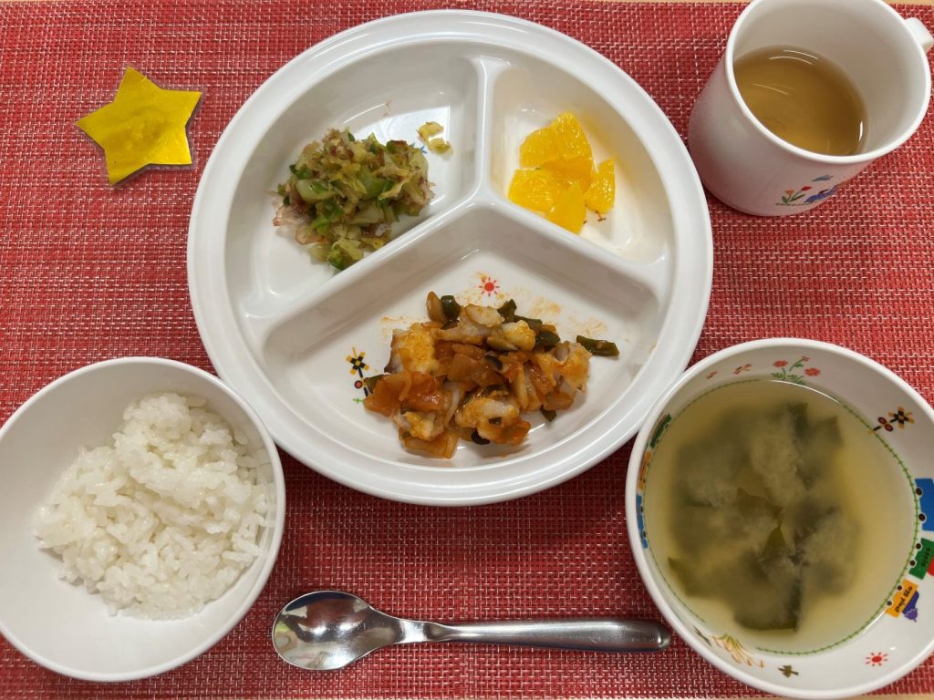 【2月7日㈮の給食・おやつ】