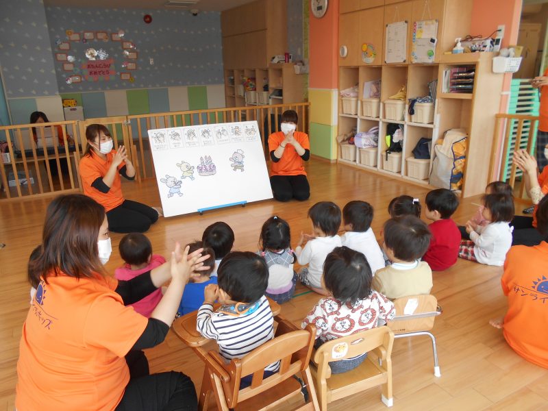 手洗い指導✨ばい菌✋バイバイ