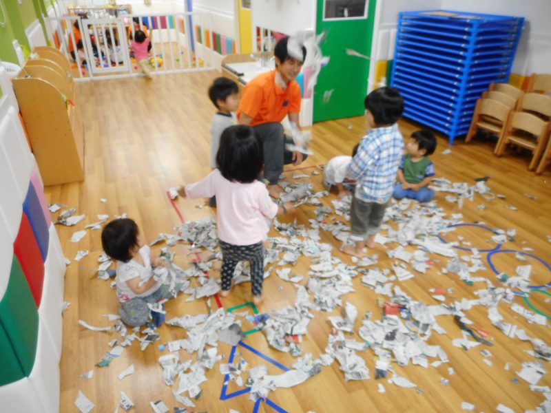 今週は雨の日が多く室内遊びが多かったです。