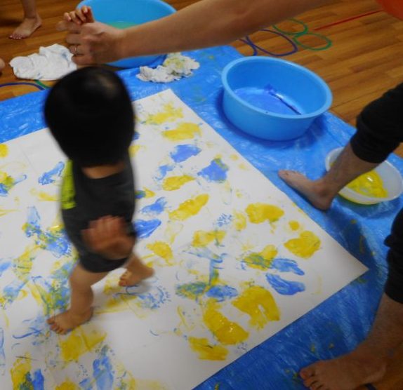 みんなと一緒にぺったんぺたんこ‼