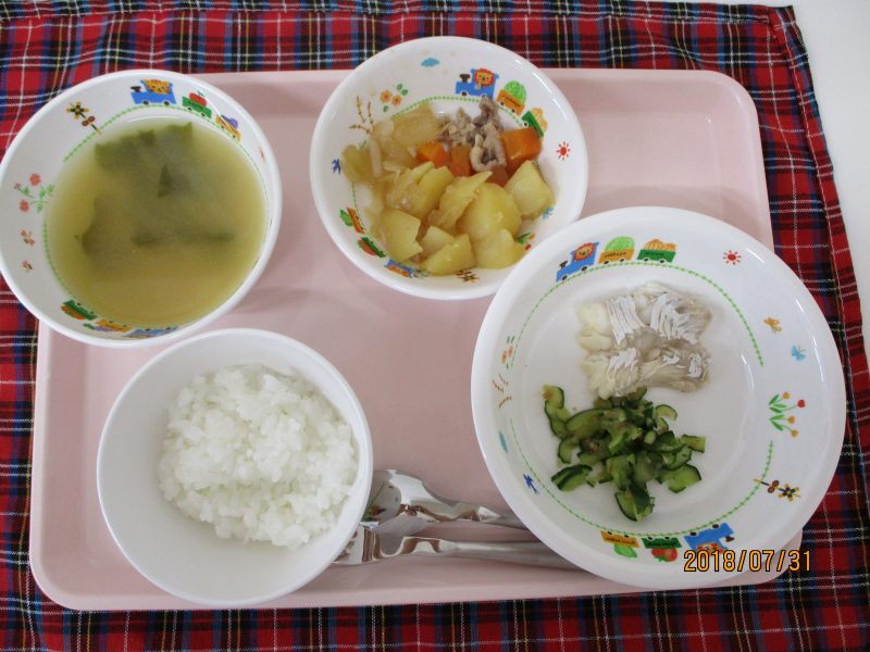 ★7月31日（火）のお給食★
