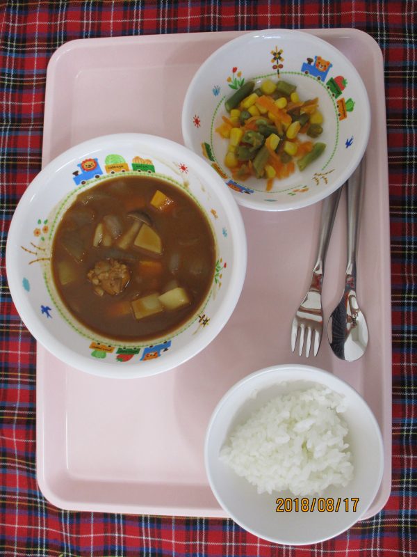 8月17日（金）のお給食(^O^)／