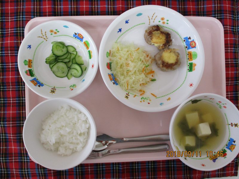 9月11日のお給食(≧▽≦)