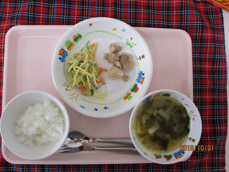 １０月1日（月）のお給食