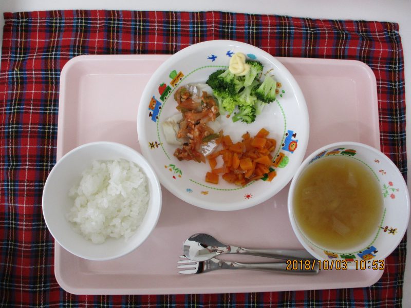 10月3日（水）のお給食(^O^)／