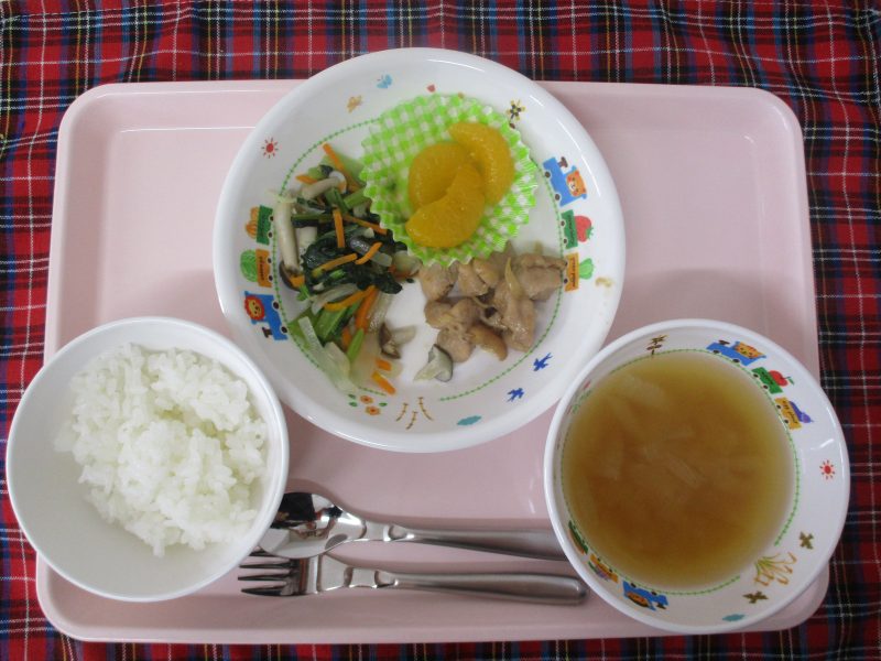10月18日（木）のお給食(≧▽≦)