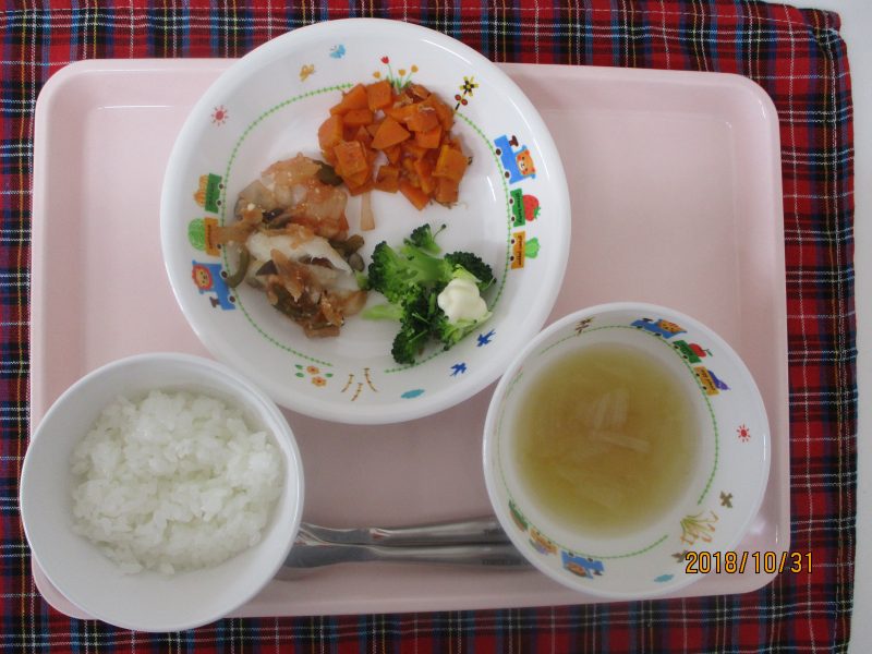 １０月31日（水）のお給食(*^^)v