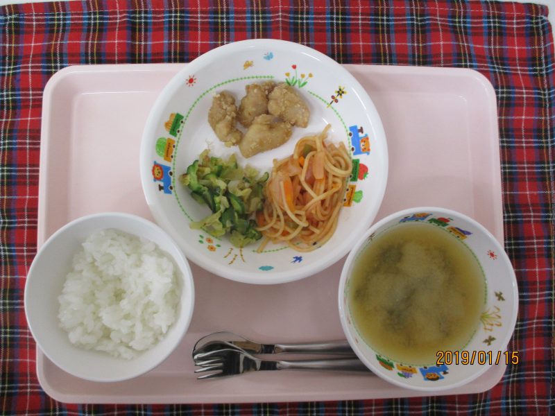 1月１５日（火）のお給食(≧▽≦)
