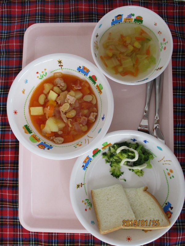 １月２５日（金）のお給食(≧▽≦)