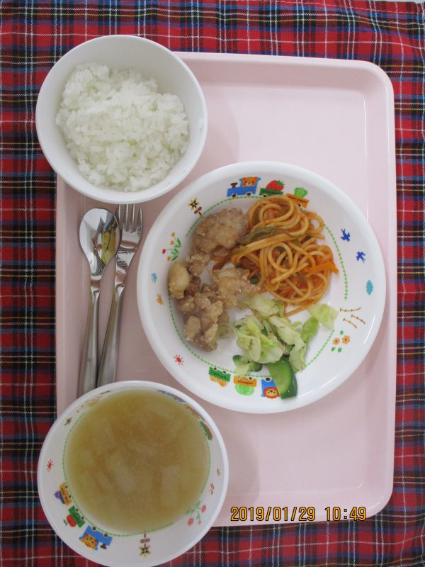 1月29日（火）のお給食(≧▽≦)