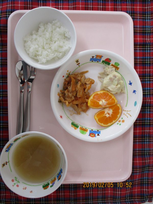 2月5日のお給食(≧▽≦)