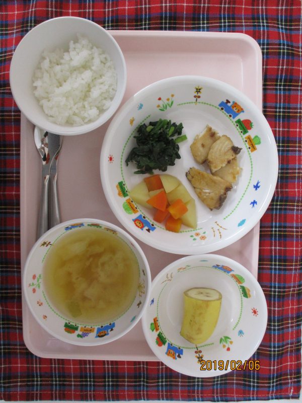 2月6日（水）のお給食(≧▽≦)