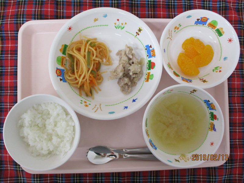 ２月1３日（水）のお給食(≧▽≦)
