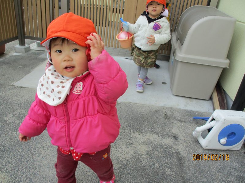 ０歳児　ももぐみさんの様子?