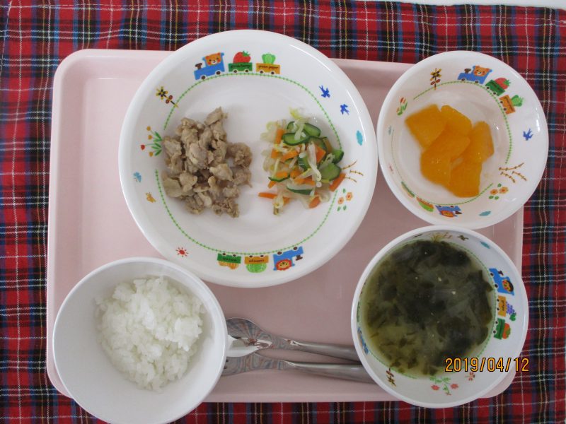 ★４月12日（金）のお給食★