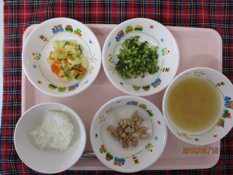 4月15日（月）のお給食(*^^)v