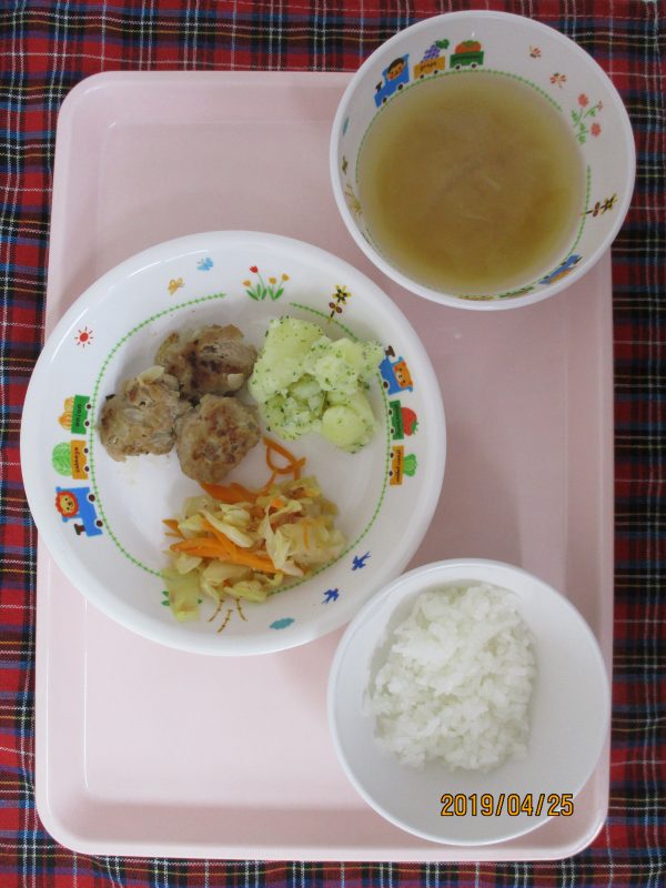 4月２５日（木）のお給食(^O^)／