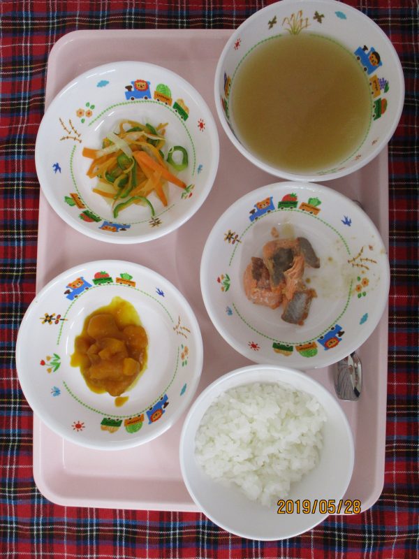 5月28日（火）のお給食(≧▽≦)