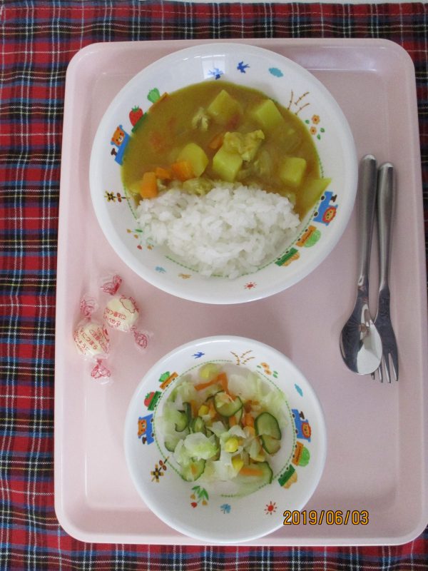 ６月3日（月）のお給食(≧▽≦)