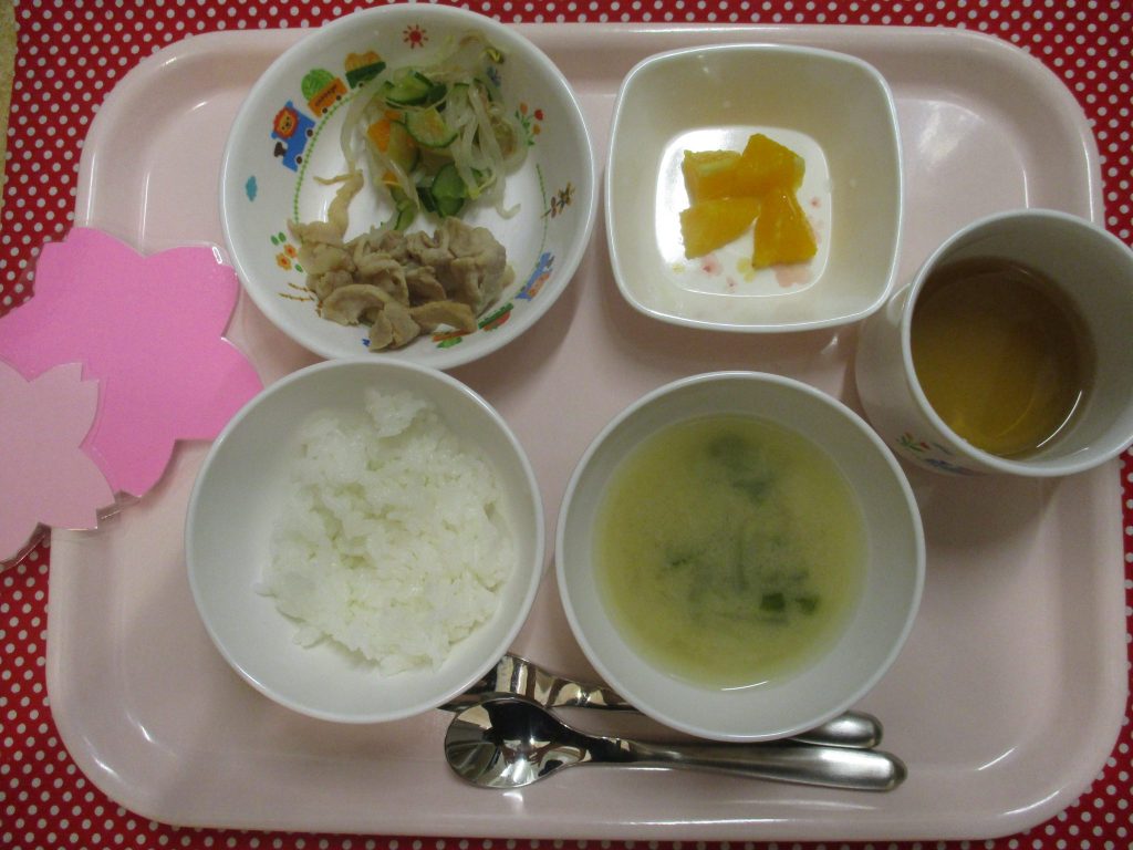 4がつ12日（金）お給食?