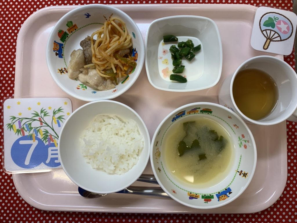 7月3日（水）お給食?