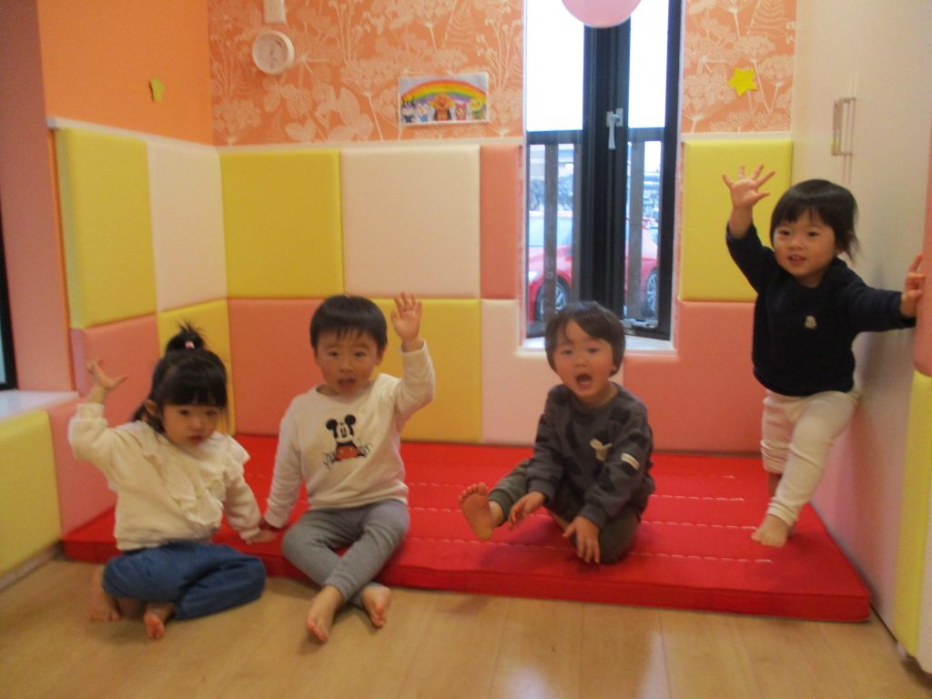 お部屋でもたくさん遊んだよ?