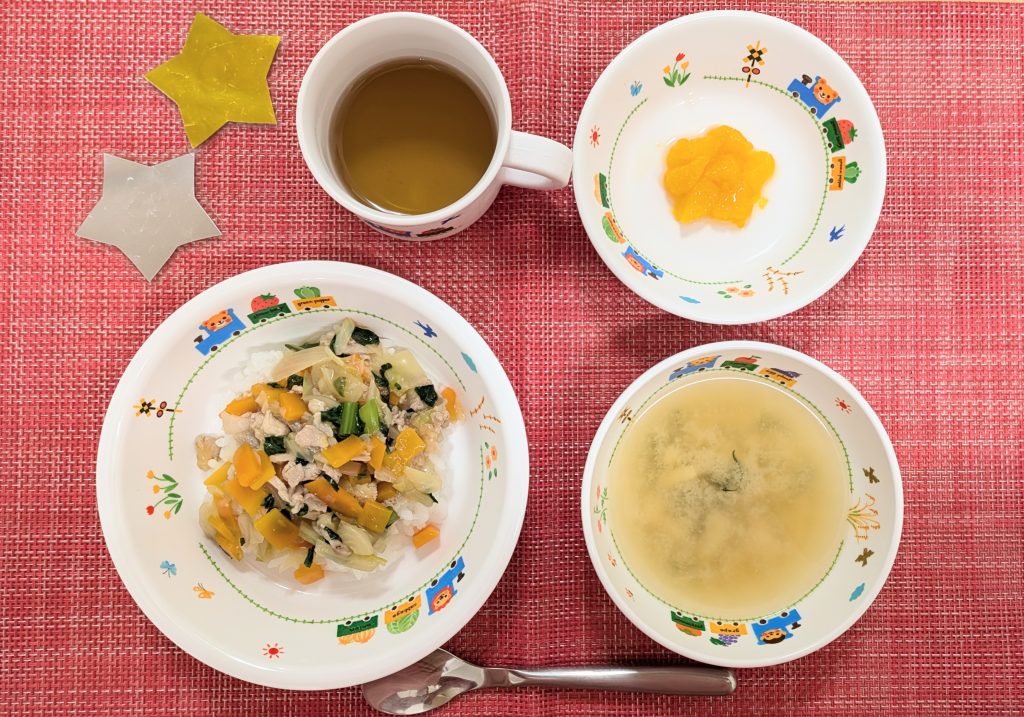 【7月19日㈯の給食・おやつ】