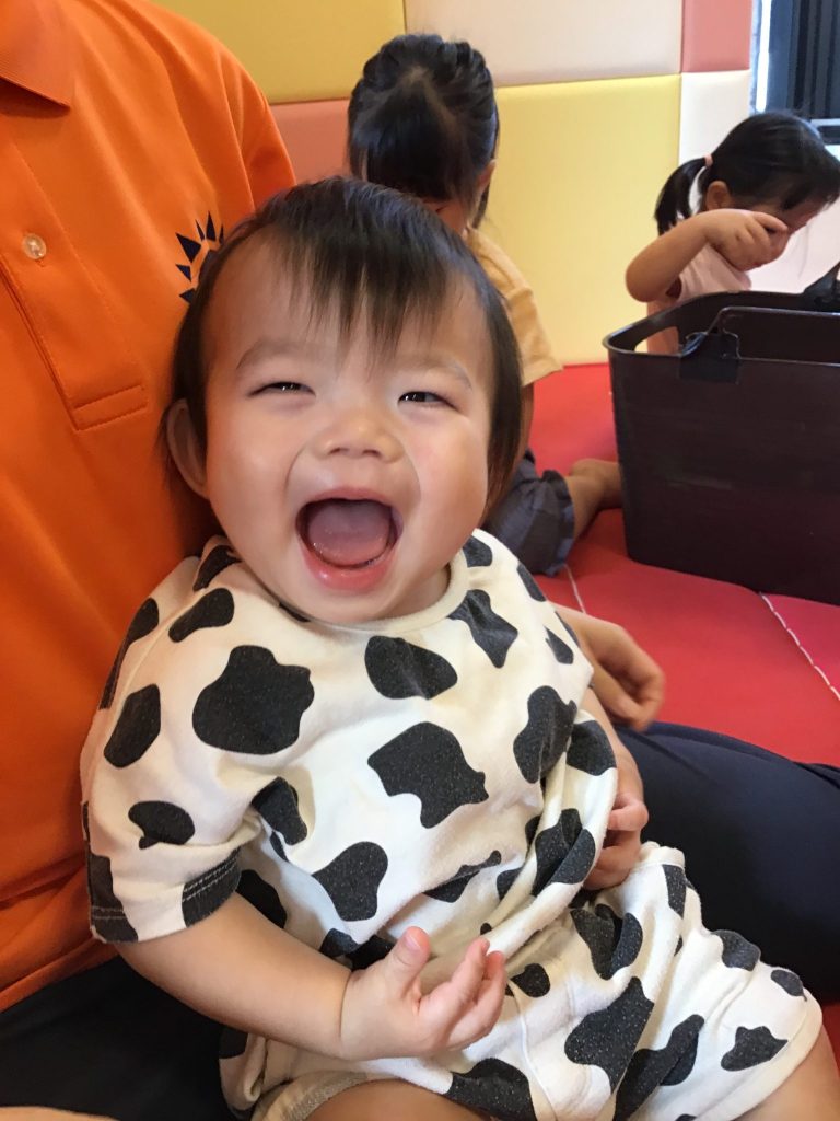 きゅうり🥒となす🍆に触ってみたよ🤗