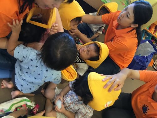 避難訓練の様子