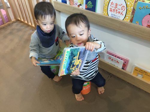 来年度の新入園児の方見学に来てくださーい！