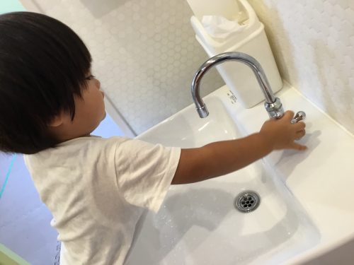 上手に手洗いができるよ～