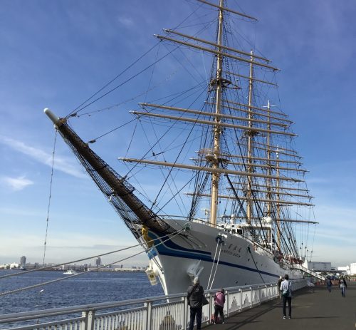 大きな船を見に行ったよ?