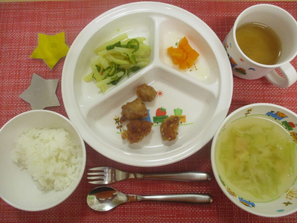 【6月25日(火)の給食・おやつ】誕生会