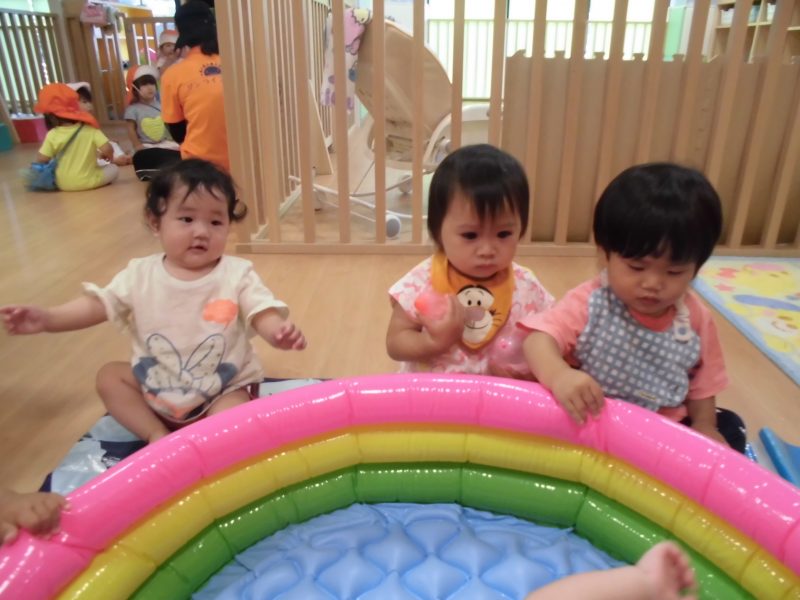 【小規模保育園：小田原園】初めての水遊び(*´▽｀*)