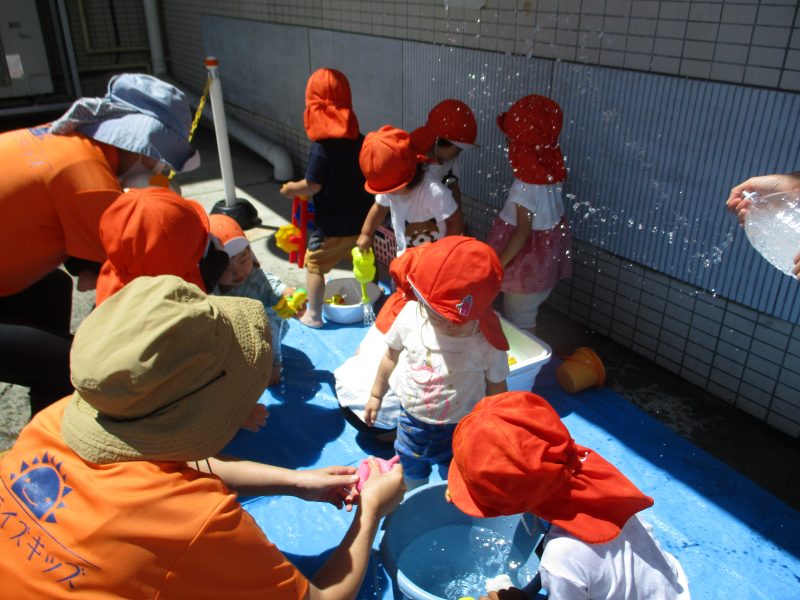 【小規模保育園:小田原園】待ちに待った水遊び⭐︎