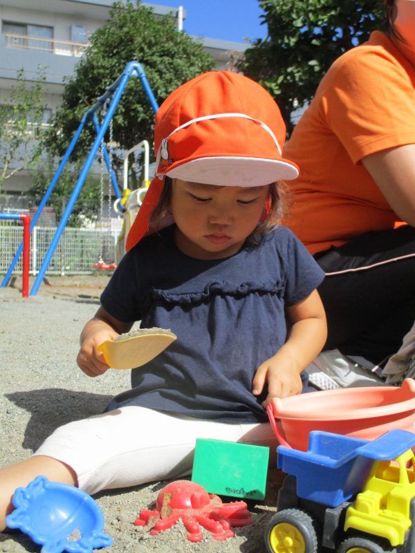【小規模保育園:小田原園】カエル発見?