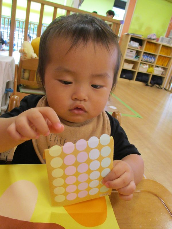 【小規模保育園:小田原園】☆9月の製作:ももぐみ、いちごぐみ☆