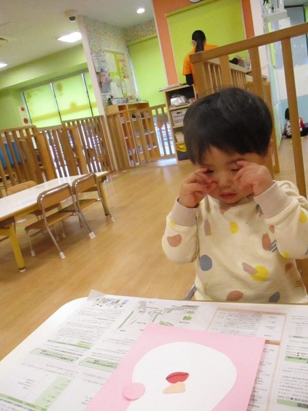 【小規模保育園:小田原園】いちご組🍓製作の様子