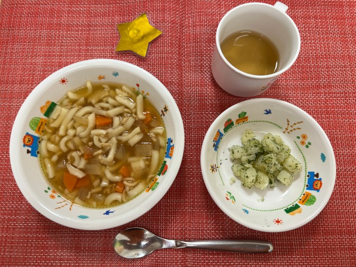 【11月22日㈯の給食・おやつ】