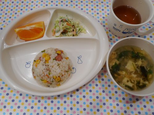 5月２５日の給食(^_-)-☆今日はお誕生日会♪
