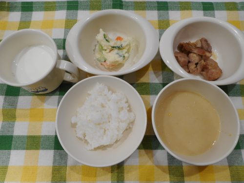 9月28日の給食♪お誕生日会メニュー(*’▽’)