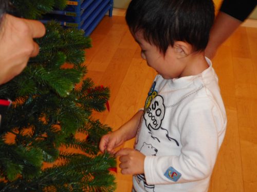 クリスマスツリー?点灯式♪