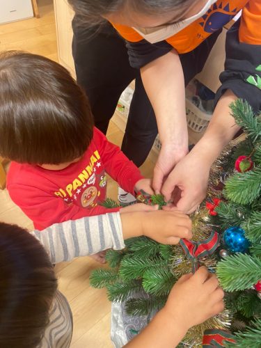 クリスマスツリー点灯式?＆クリスマス会?