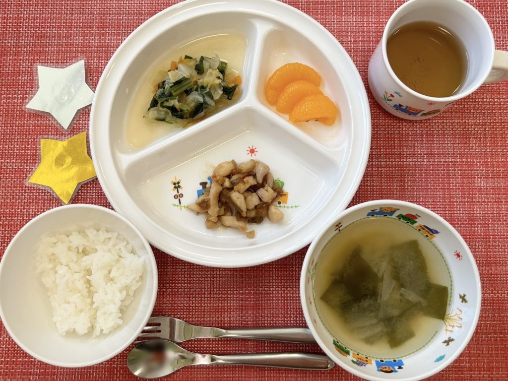 【10月12日㈯の給食・おやつ】