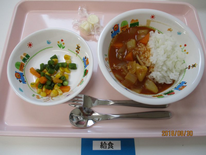 8月30日（木）お給食